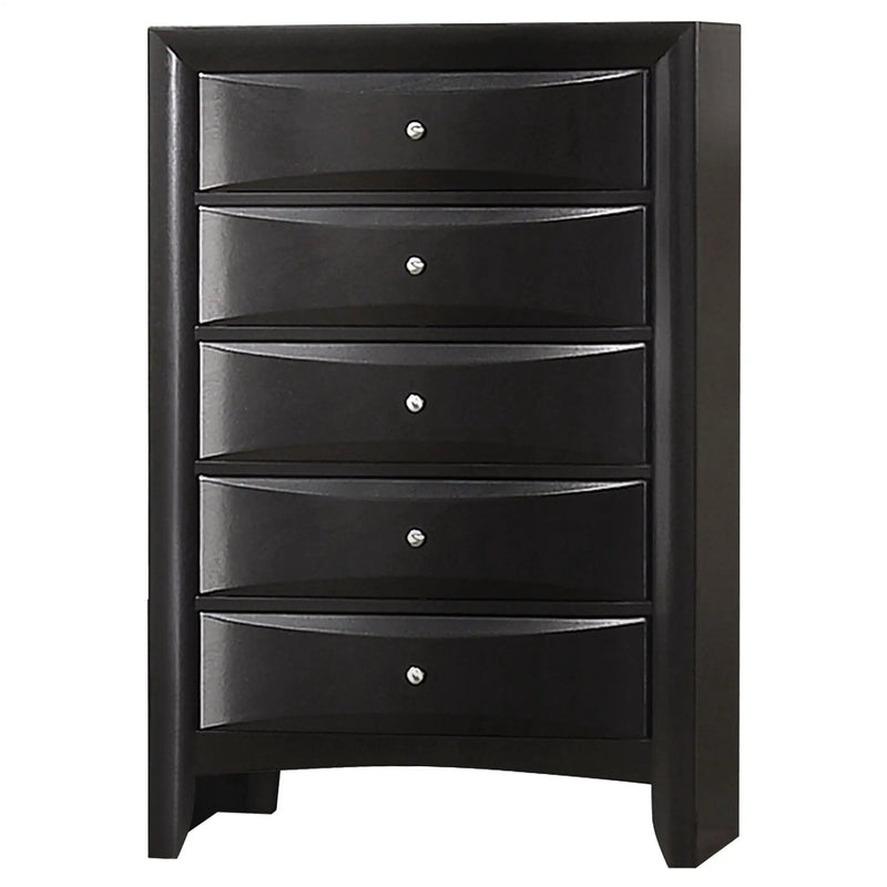 Briana 5-drawer Bedroom Chest Black by Unique Piece Furniture