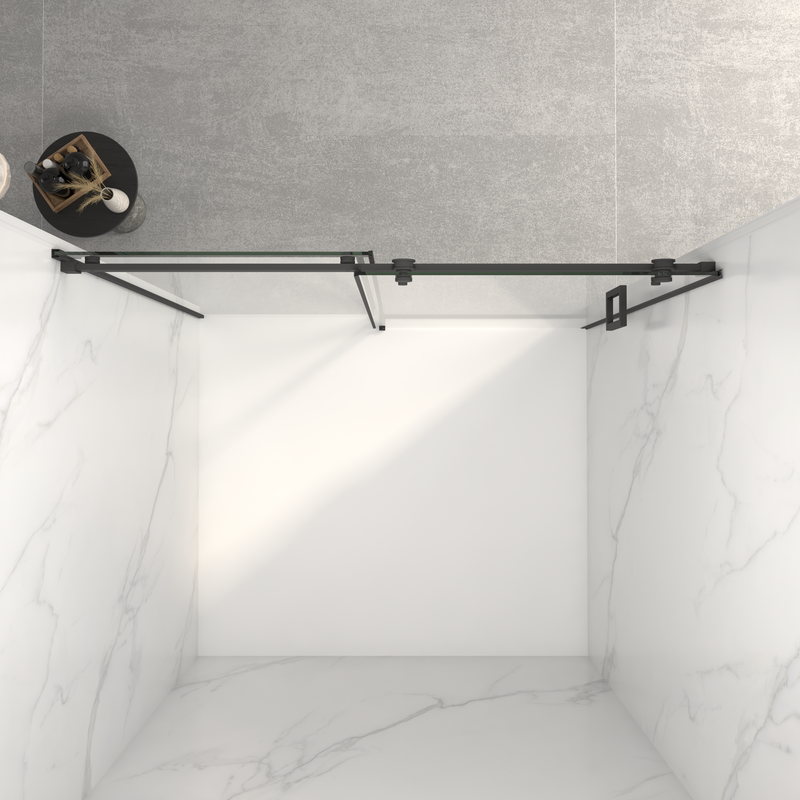 Frameless Sliding Shower Door - 5/16" Thick Tempered Glass by HouseOfZazla