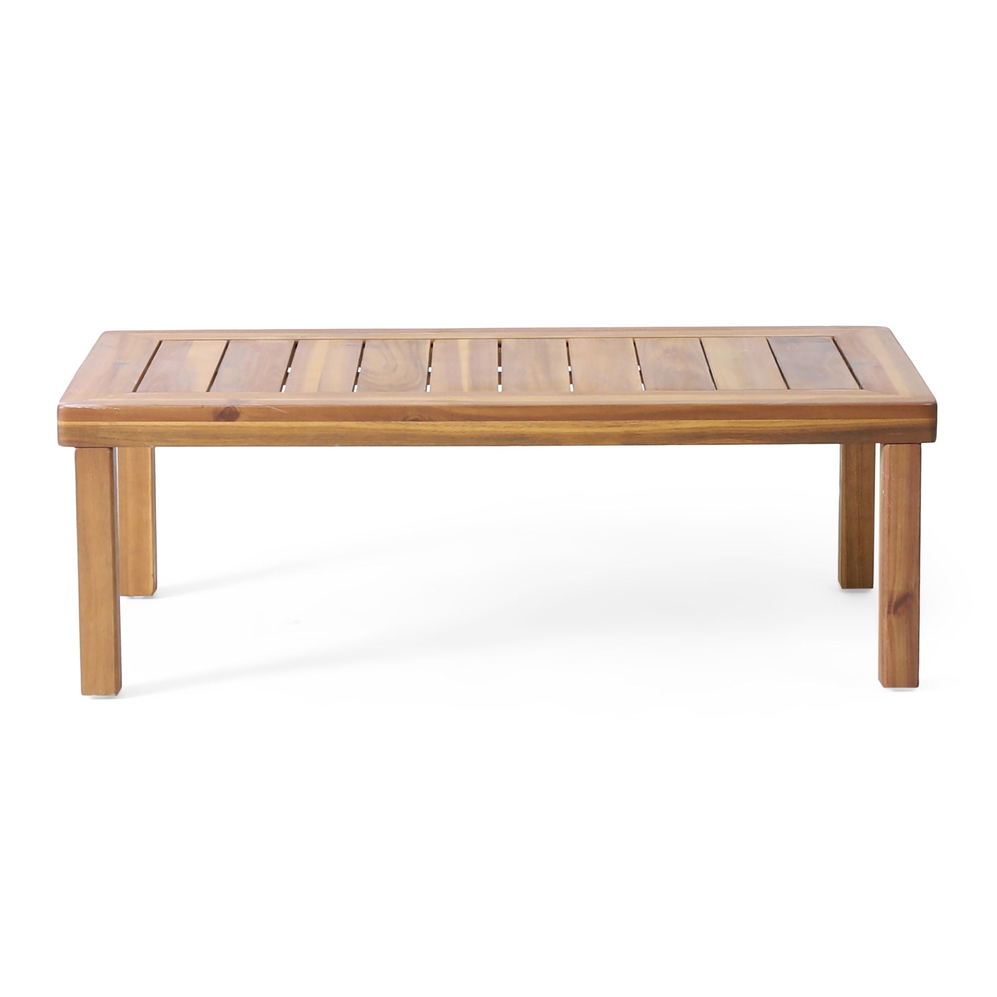 Acacia Wood Loveseat And Coffee Table Set With Cushions by HouseOfZazla