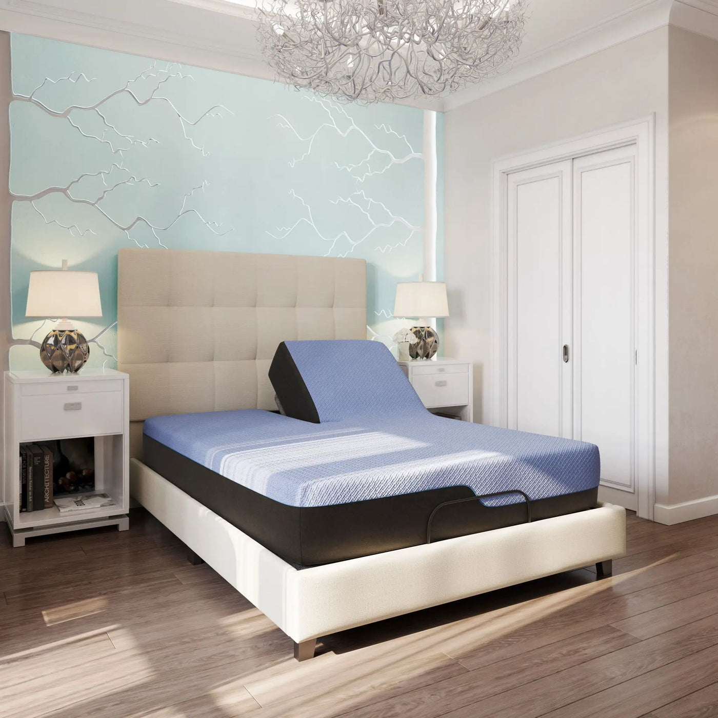 Refresh - 12" Flex Head Hybrid Cooling Gelcare Memory Foam And Coil Mattress by Unique Piece Furniture