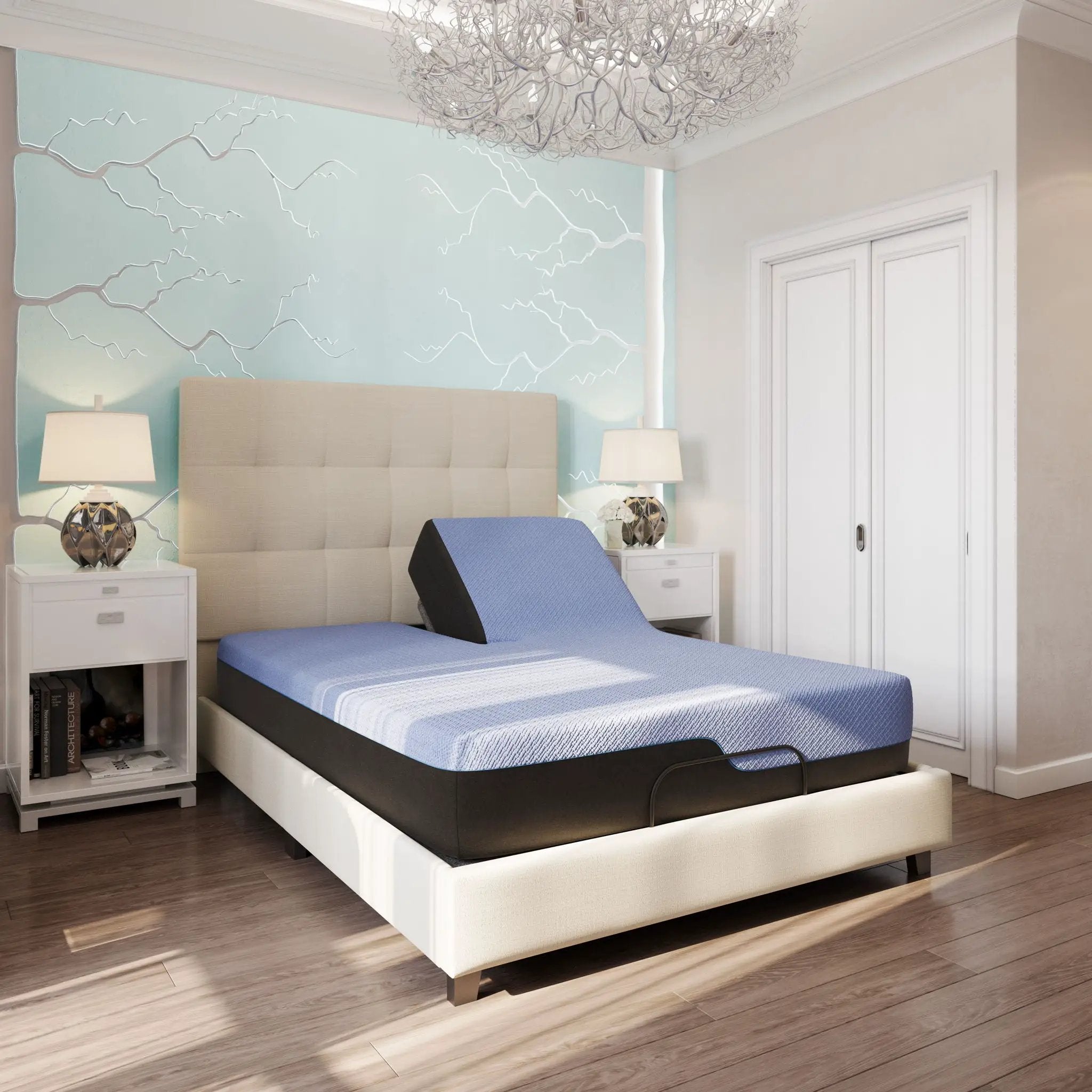 Refresh - 12" Flex Head Hybrid Cooling Gelcare Memory Foam And Coil Mattress by Unique Piece Furniture