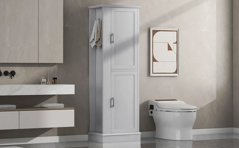 Tall Bathroom Storage Cabinet by HouseOfZazla
