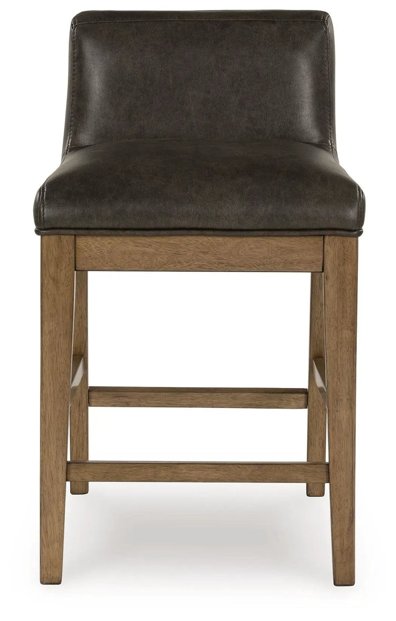 Cabalynn - Upholstered Barstool (Set of 2) - Two-tone Brown by Unique Piece Furniture