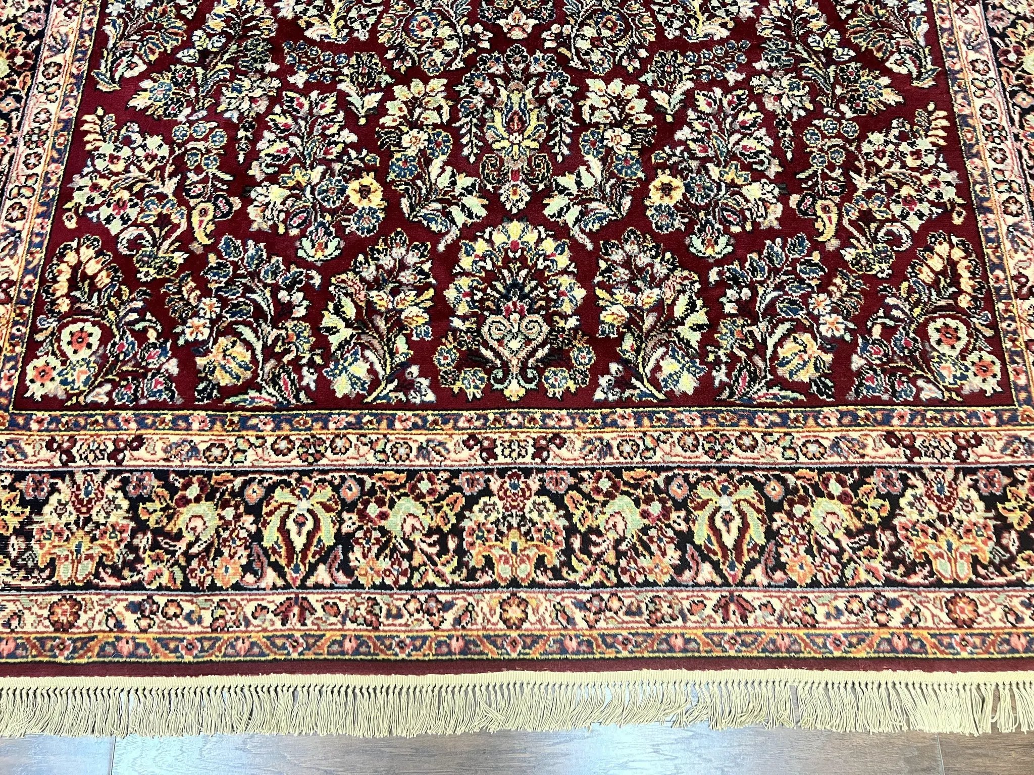 Karastan Rug 9x12 Red Sarouk #785, Wool Karastan Carpet, Discontinued Vintage, Original 700 Series, Karastan Area Rug by Jewel Rugs