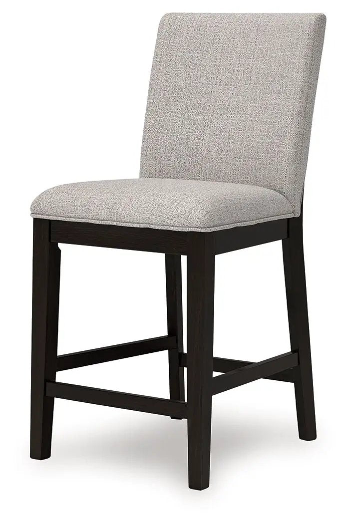 Neymorton - Upholstered Barstool (Set of 2) - Dark Grayish Brown by Unique Piece Furniture
