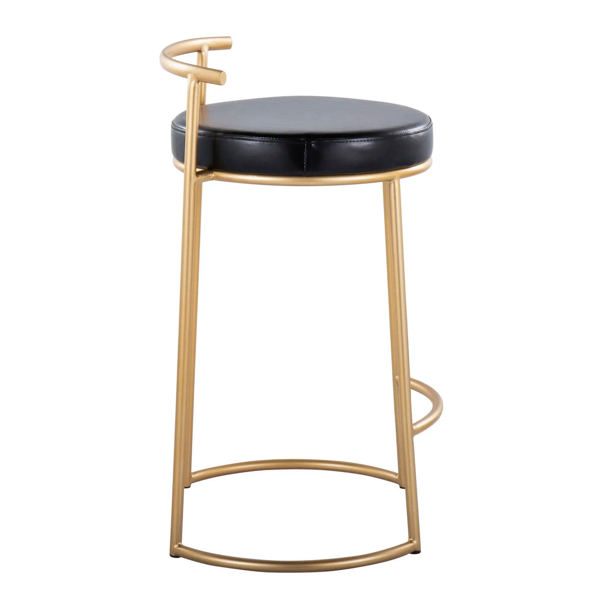 Fuji - Round Contemporary Fixed Height Counter Stool (Set of 2) by HouseOfZazla
