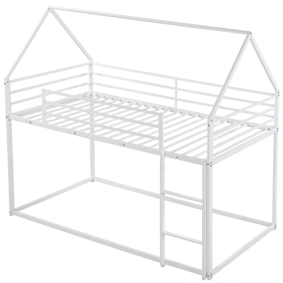 House Bunk Bed With Built In Ladder - Twin Over Twin, photo 16 of 26