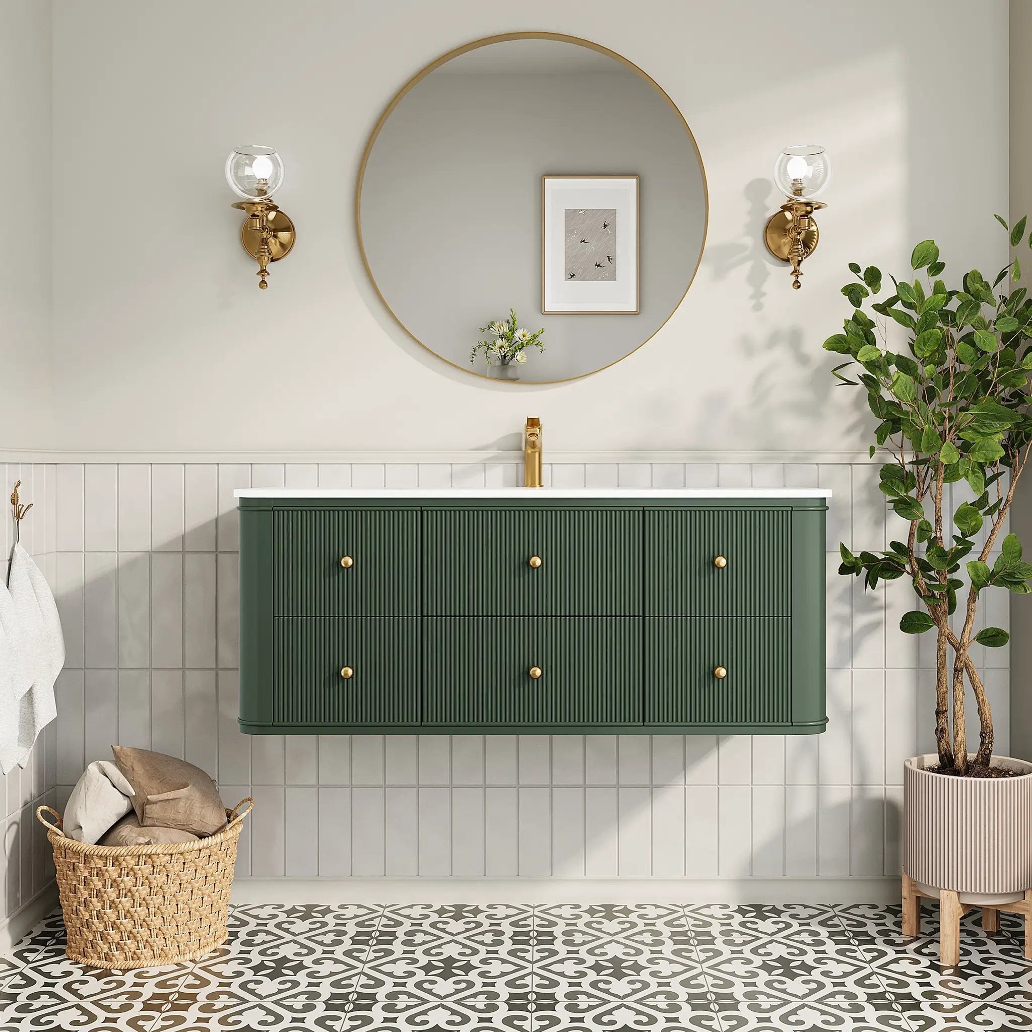 48" Wall Mounted & Floating Single Bathroom Vanity by HouseOfZazla