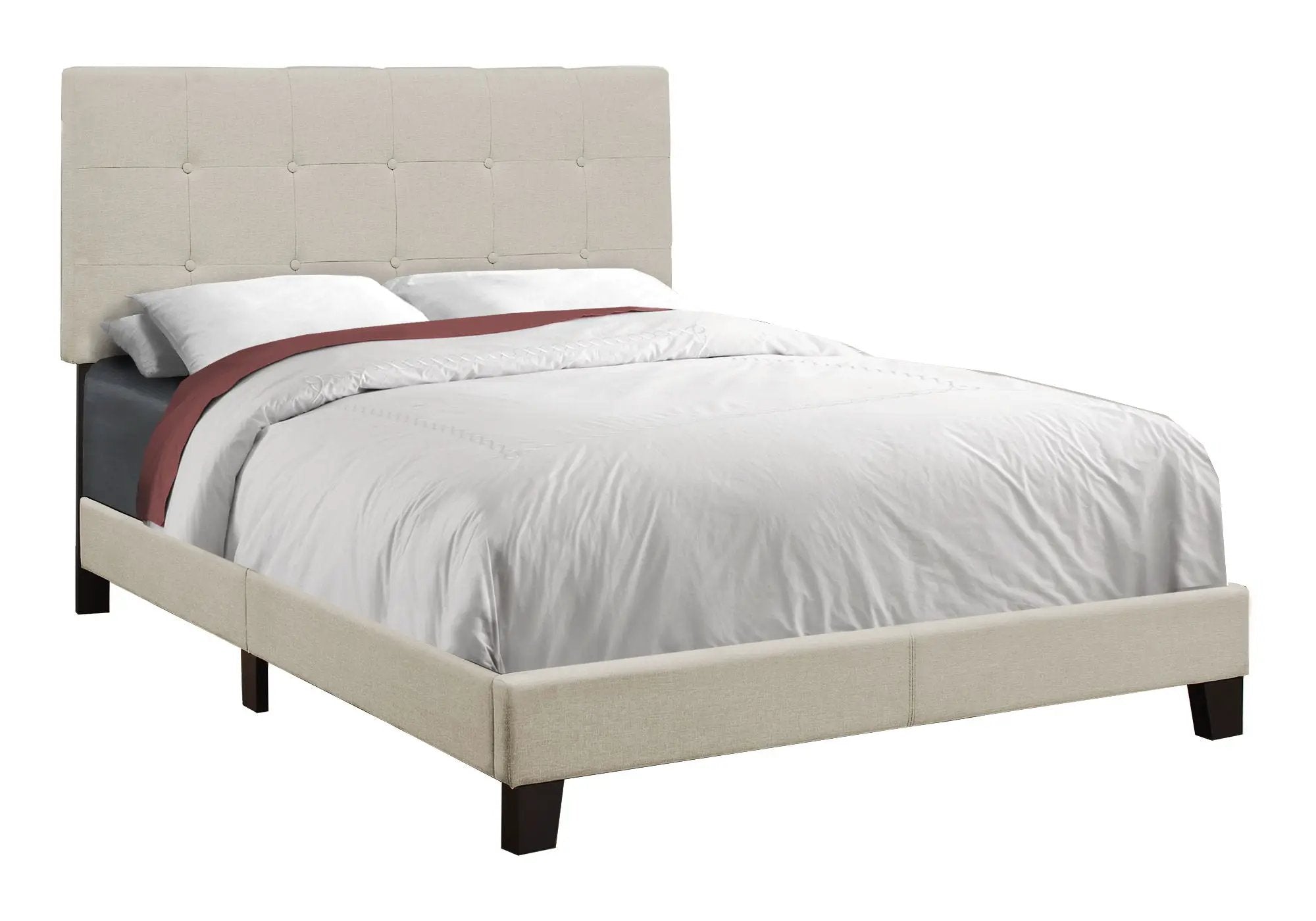 Transitional Upholstered Bed Frame by HouseOfZazla