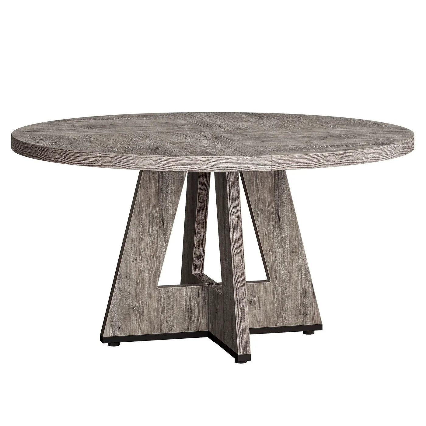 Round Dining Cross Base Kitchen Table by HouseOfZazla
