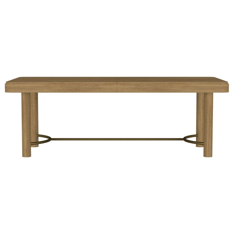 Benson - Extension Leaf Dining Table With Trestle Base - Sand
