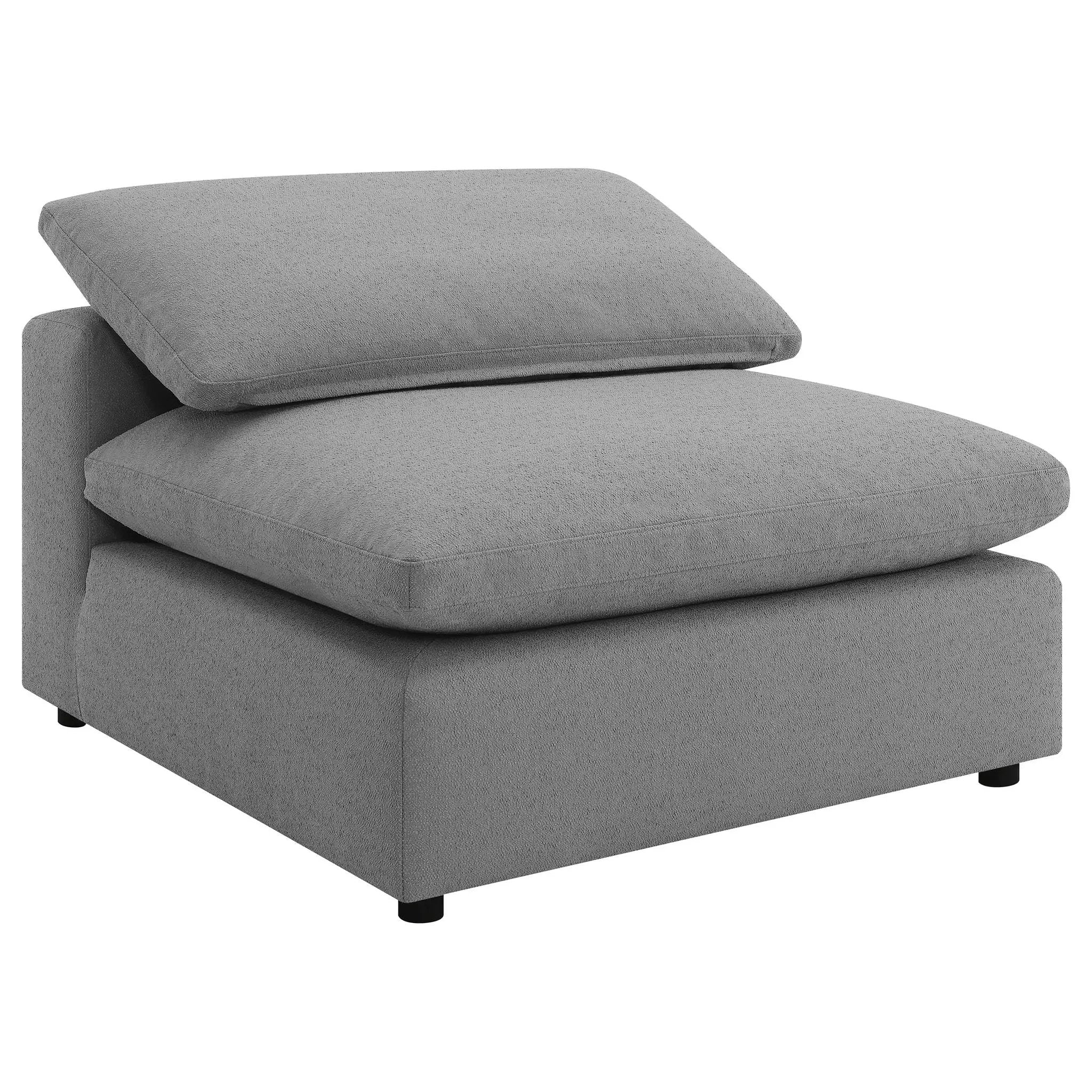Raleigh 6-piece Boucle Upholstered Modular Sectional Grey by Unique Piece Furniture