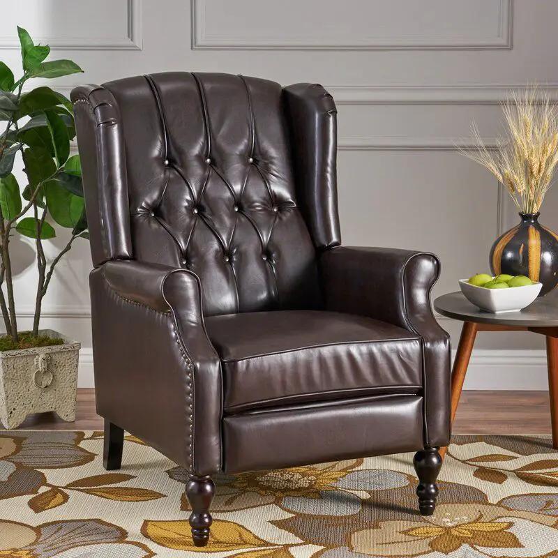 Tufted Arm Chair Recliner by Unique Piece Furniture