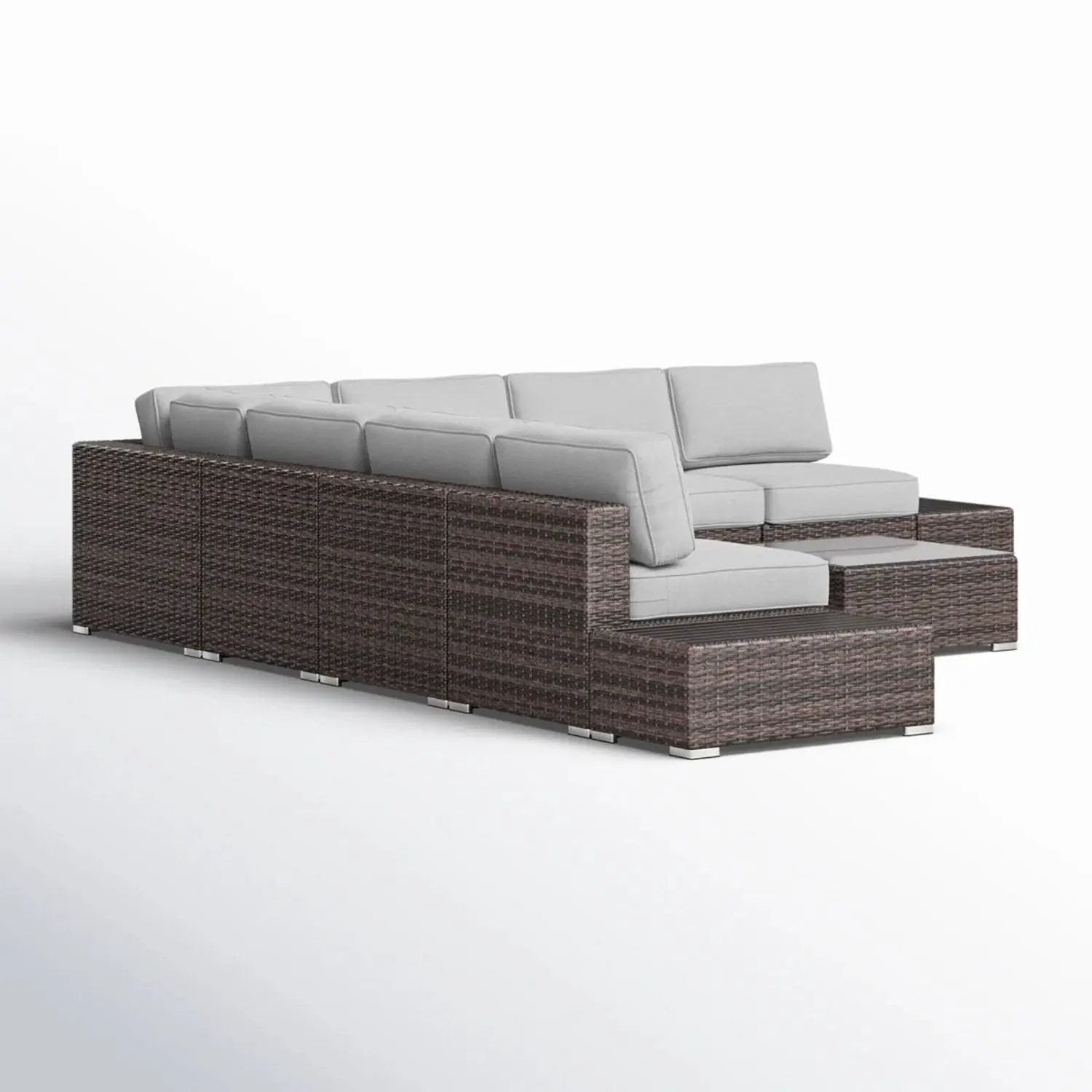 Wicker Sectional Seating Group With Cushions by HouseOfZazla