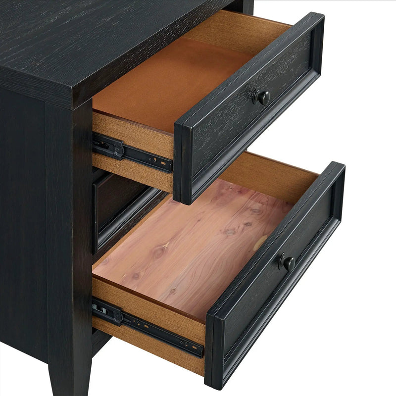 3 Drawer Nightstand With USB Charging Port by HouseOfZazla