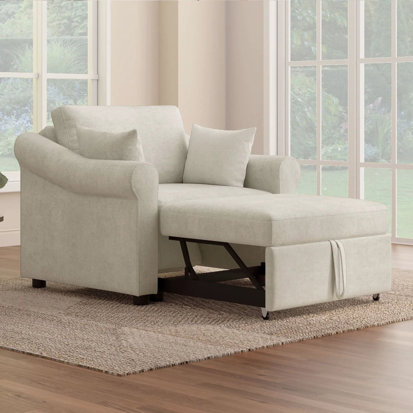 Convertible Sleeper Chair With Adjustable Backrest by HouseOfZazla