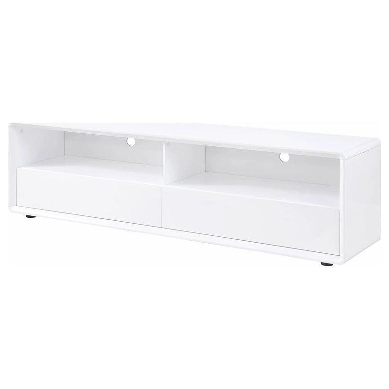 Ellice 71-inch TV Stand Media Console White by Unique Piece Furniture