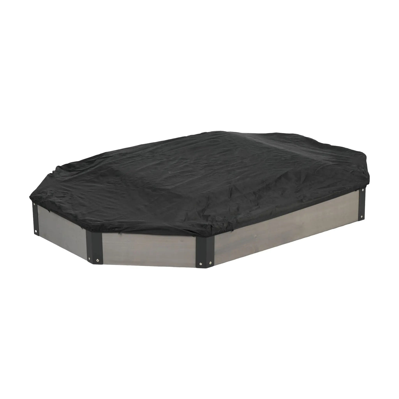 Octagon Sandbox With Storage, Sandpit With Cover And Liner For Backyard by HouseOfZazla