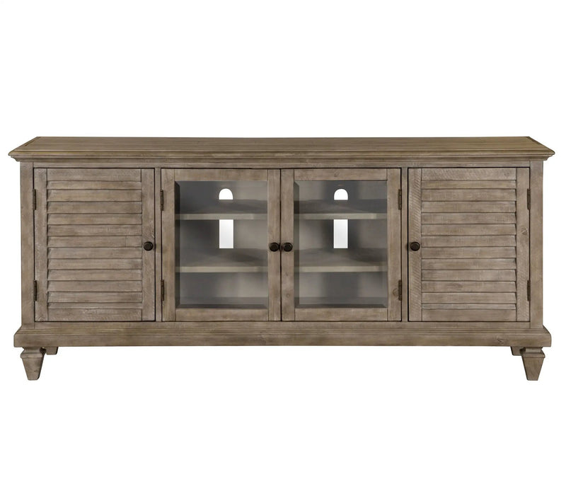 Calistoga - Rustic Entertainment Console - Dovetail Gray by Unique Piece Furniture