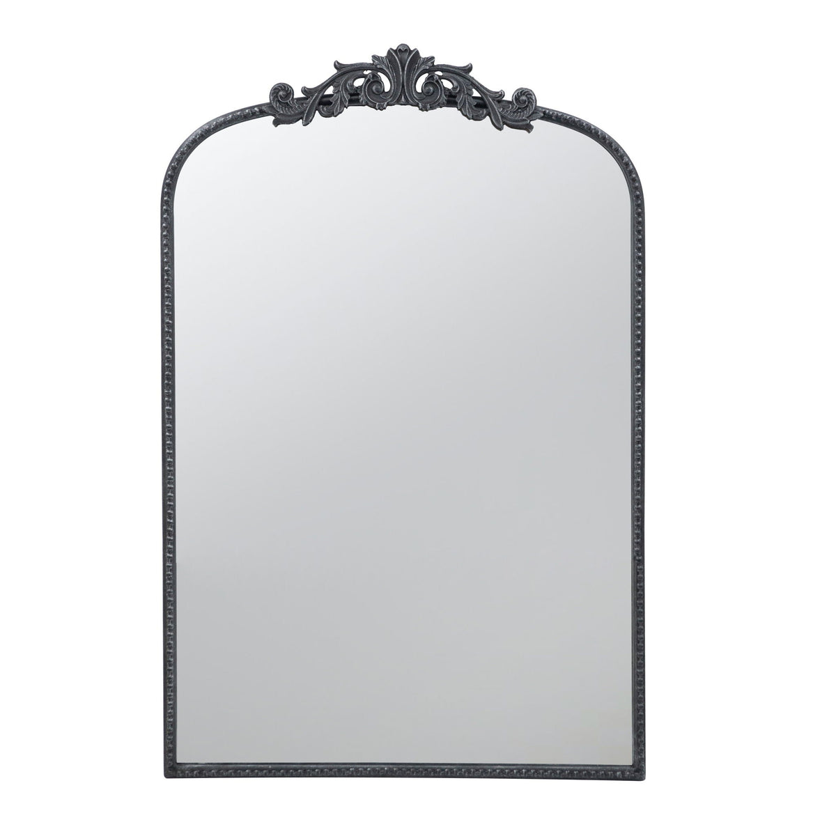 Baroque Inspired Arch Wall Mirror with Ornate Design - Gold or Black, photo 6 of 40