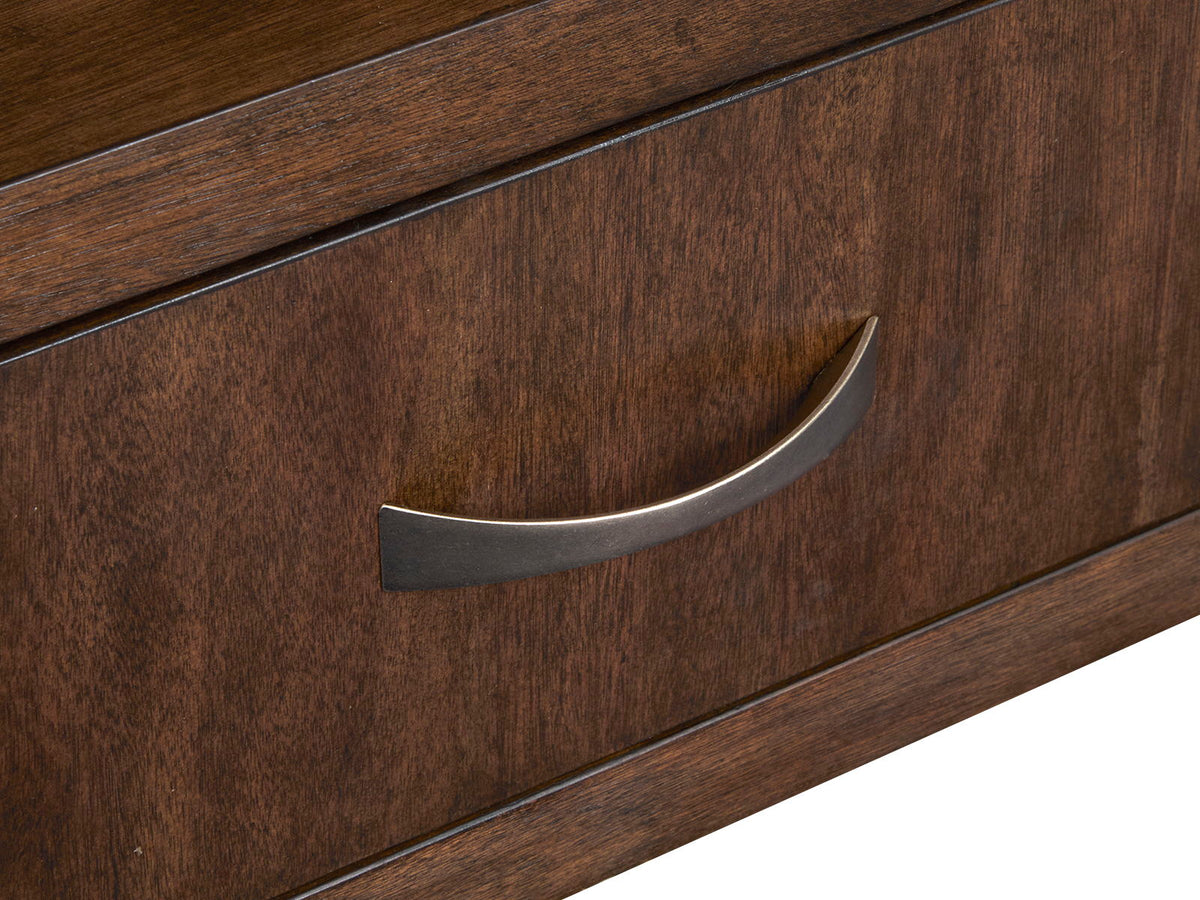 McPherson - Demilune Sofa Table - Burnt Umber, photo 6 of 7