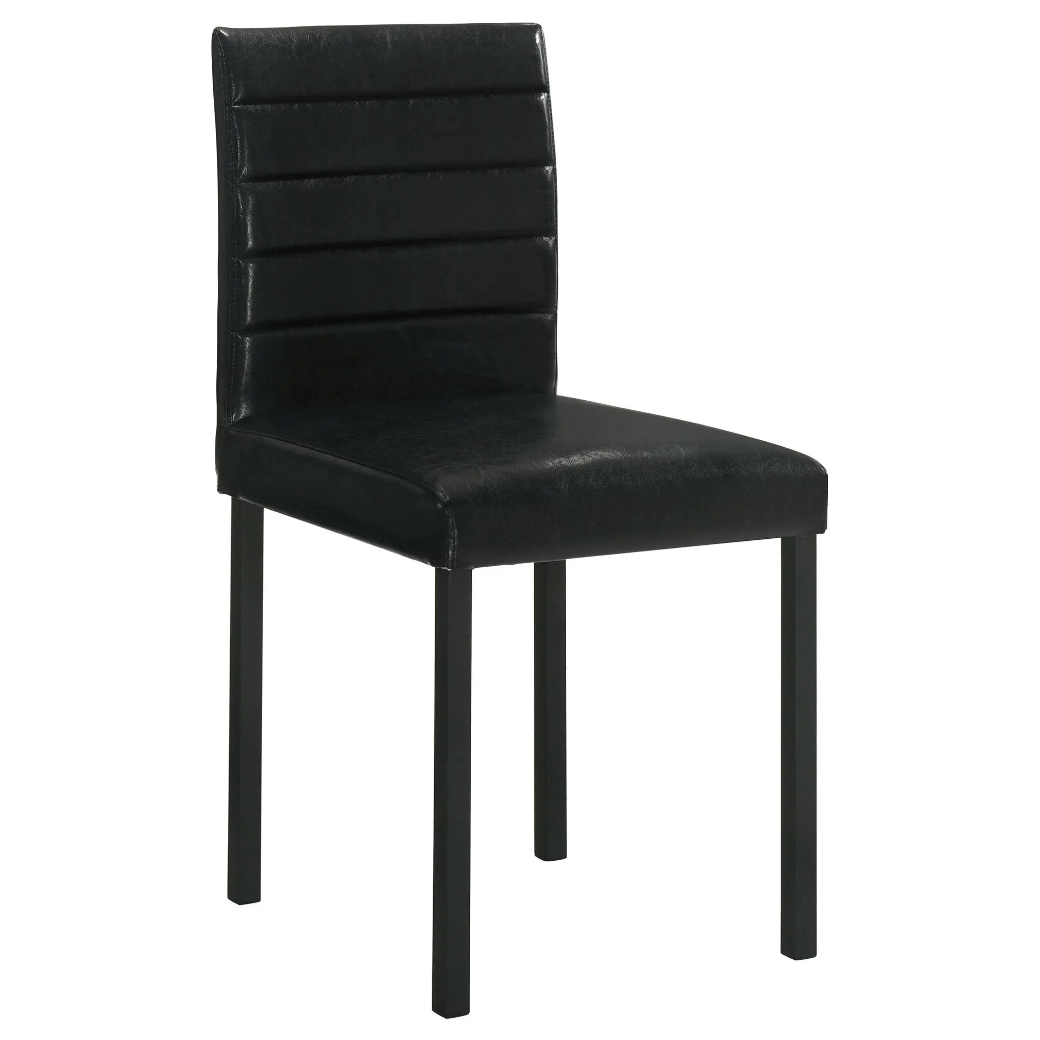 Garza Upholstered Dining Side Chair Black (Set of 4) by Unique Piece Furniture
