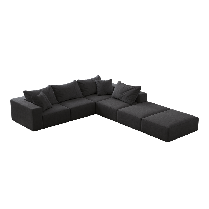 Oversized Sponge Cloud Sofa - Modern Sectional Couch Set by HouseOfZazla