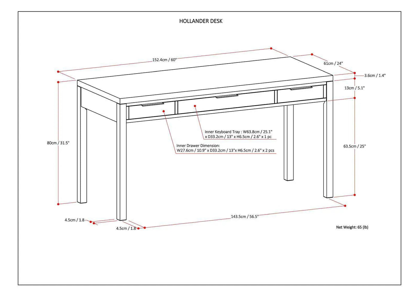 Hollander - Handcrafted Desk by HouseOfZazla