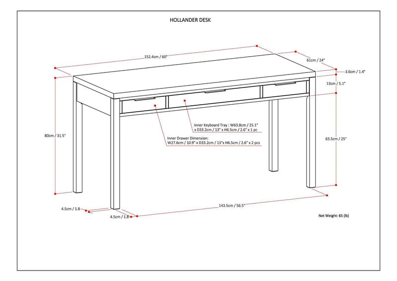 Hollander - Handcrafted Desk by HouseOfZazla