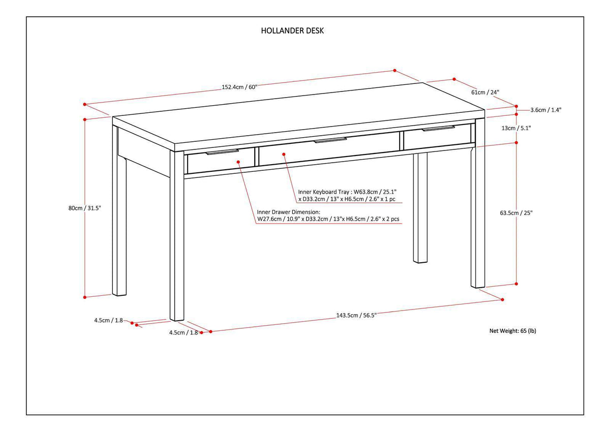 Handcrafted Desk with Multi-Drawer Storage - Solid Wood, photo 18 of 29