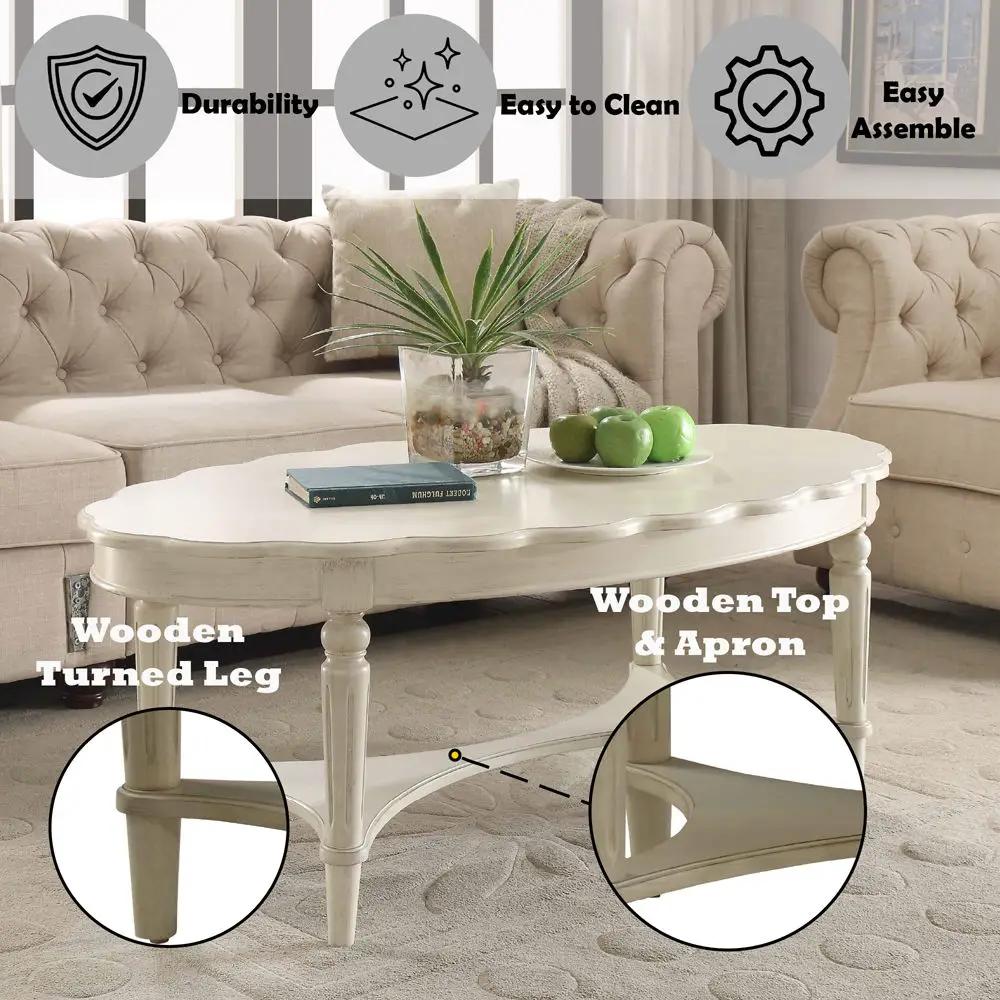 Fordon - Coffee Table - French Antique White by Unique Piece Furniture
