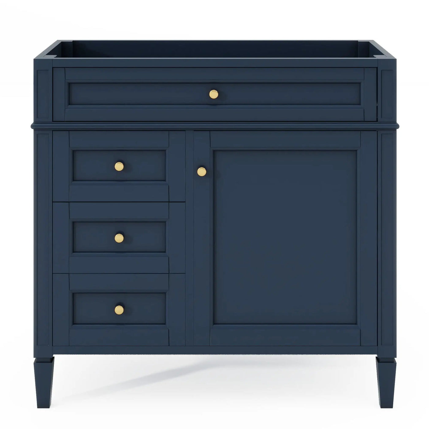 Bathroom Vanity With 2 Drawers and Tip-Out Storage Cabinet by HouseOfZazla