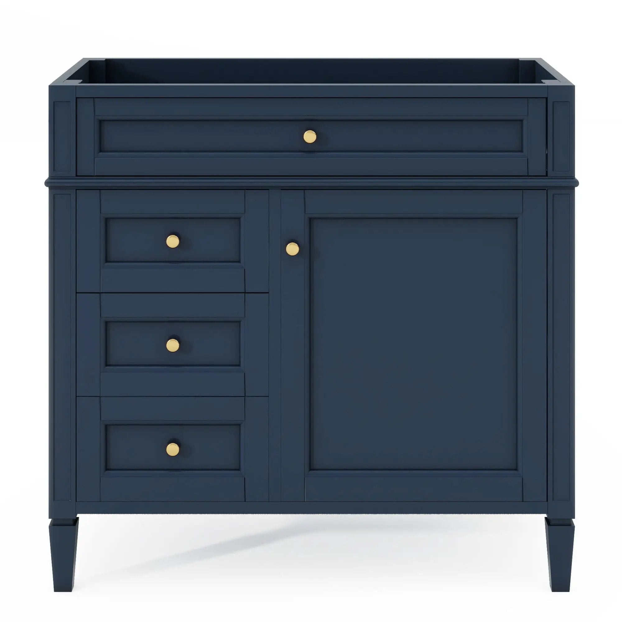 Bathroom Vanity With 2 Drawers And Tip-Out Drawer, Storage Cabinet