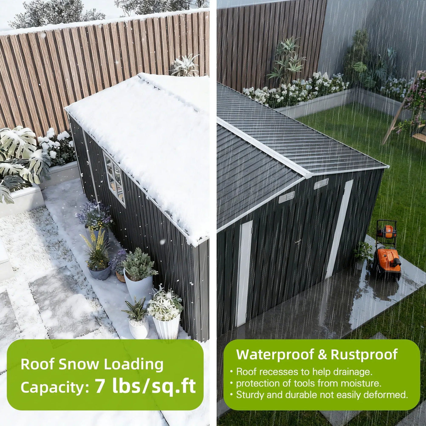 Outdoor Storage Shed With Lockable Doors by HouseOfZazla