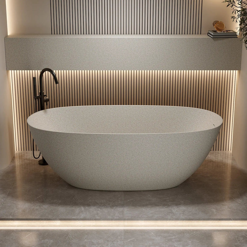 61'' Freestanding Bathtub with Overflow and Pop-up Drain by HouseOfZazla