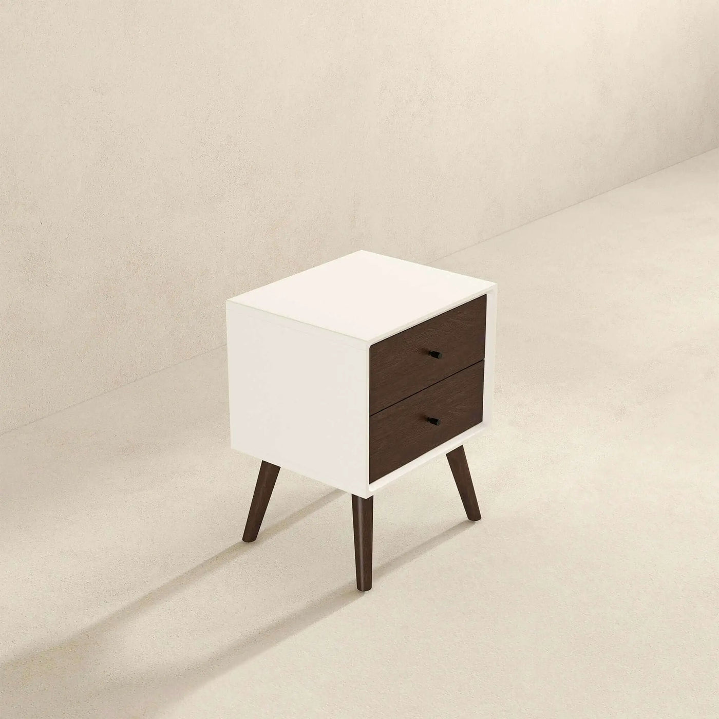 Caroline - Mid-Century Modern Style Night Stand 2 Drawer by Unique Piece Furniture