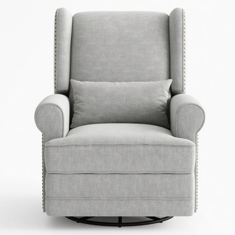 Extra Wide Swivel Recliner Glider Chair With Footrest by HouseOfZazla