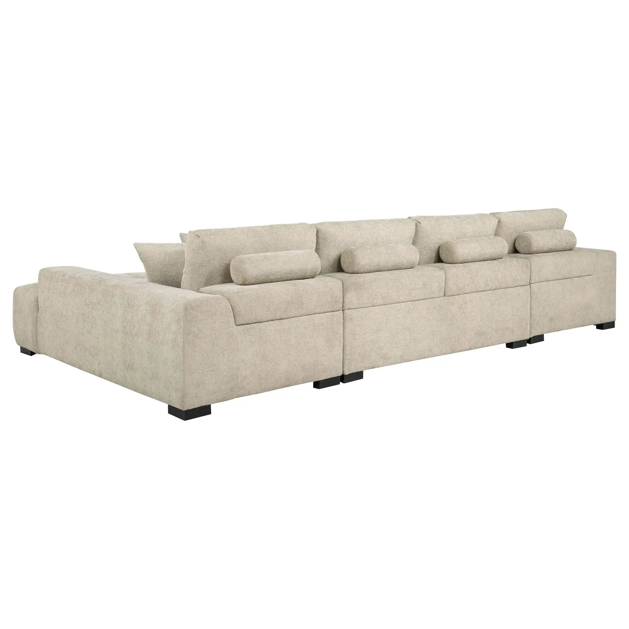 Cannella U-Shaped Double Chaise Upholstered Sectional Sofa Beige by Unique Piece Furniture