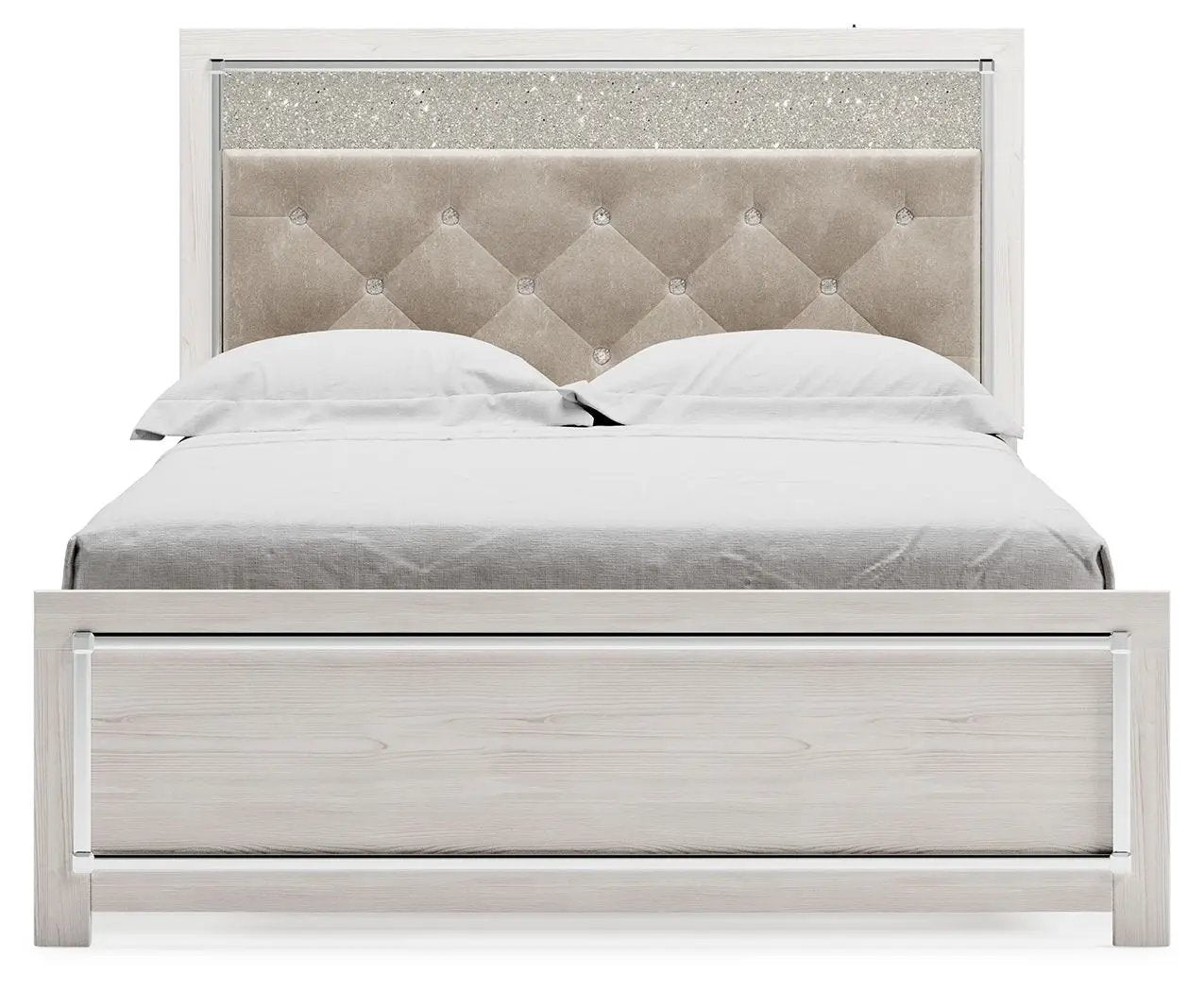 Altyra - Queen Panel Bed With Roll Slats - White by Unique Piece Furniture