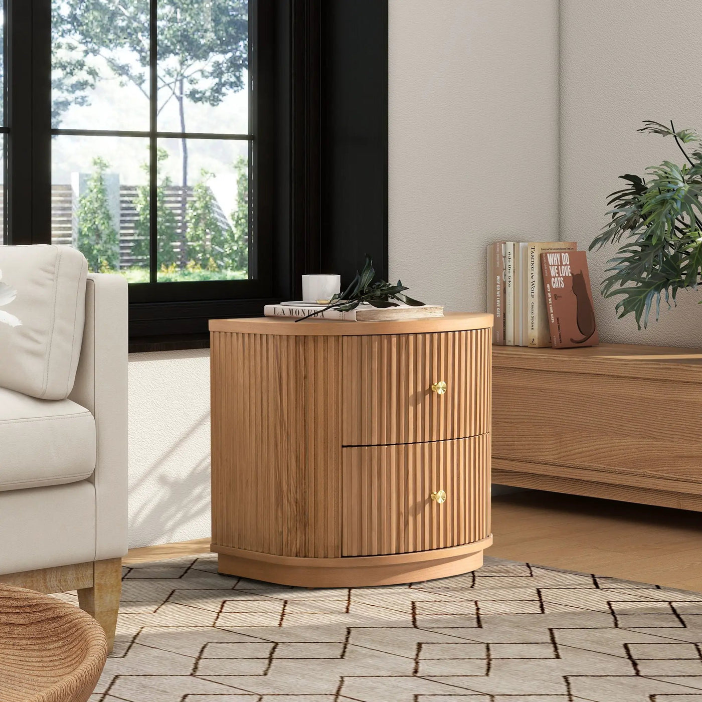 Valentine - 2 Drawer Storage Side Table by HouseOfZazla