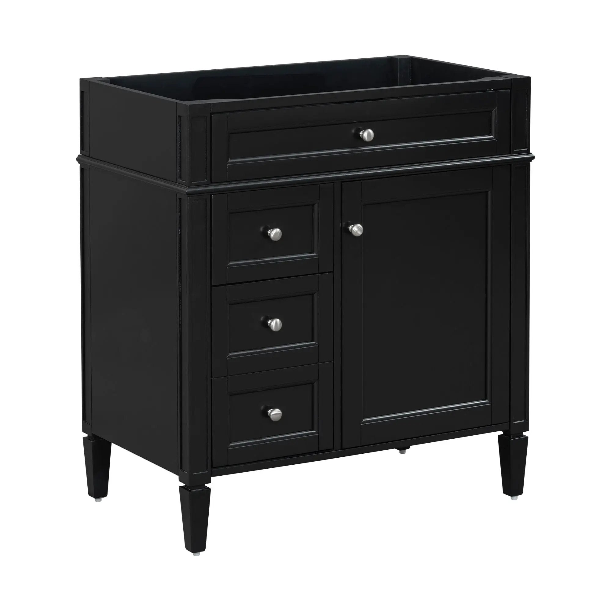 Bathroom Vanity With 2 Drawers And Tip-Out Drawer, Storage Cabinet by Unique Piece Furniture