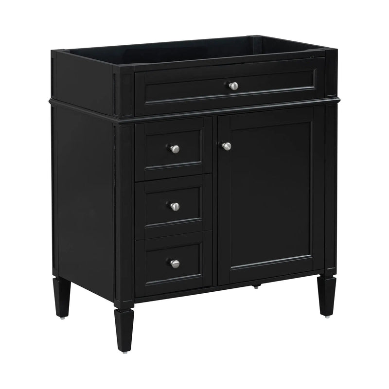 Bathroom Vanity With 2 Drawers And Tip-Out Drawer, Storage Cabinet by Unique Piece Furniture