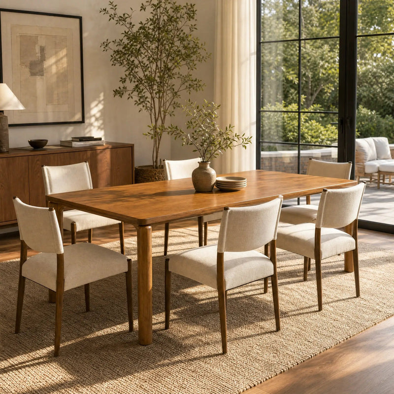 7-Piece Dining Table Set for 6 by HouseOfZazla