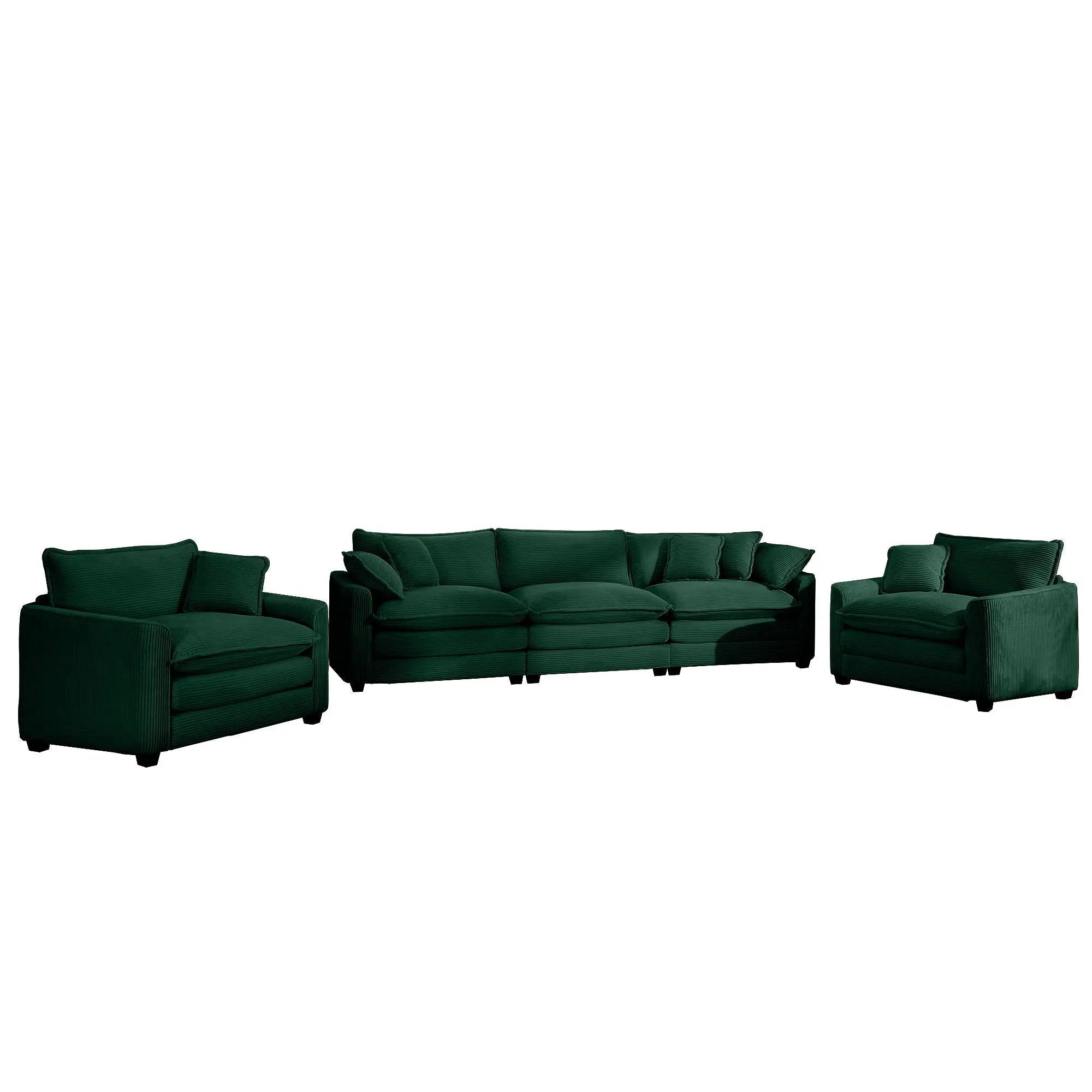 Elegant Oversized Sectional Sofa Set With Deep Seats And Flexible Layout by Unique Piece Furniture
