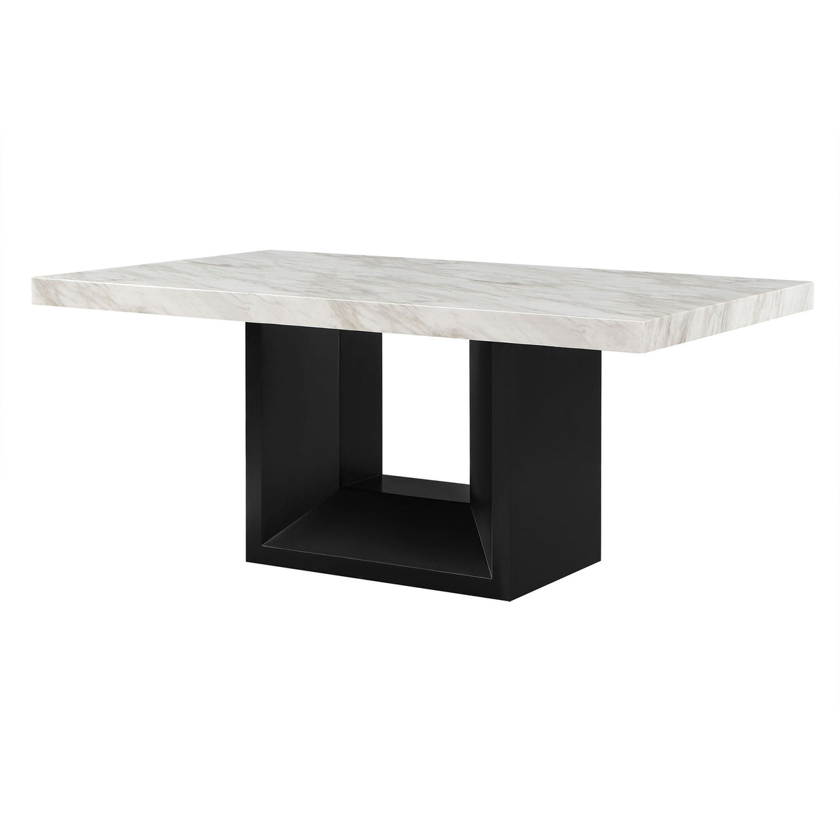 Sheena Dining Table with Faux Marble Top - White or Gray, photo 7 of 12