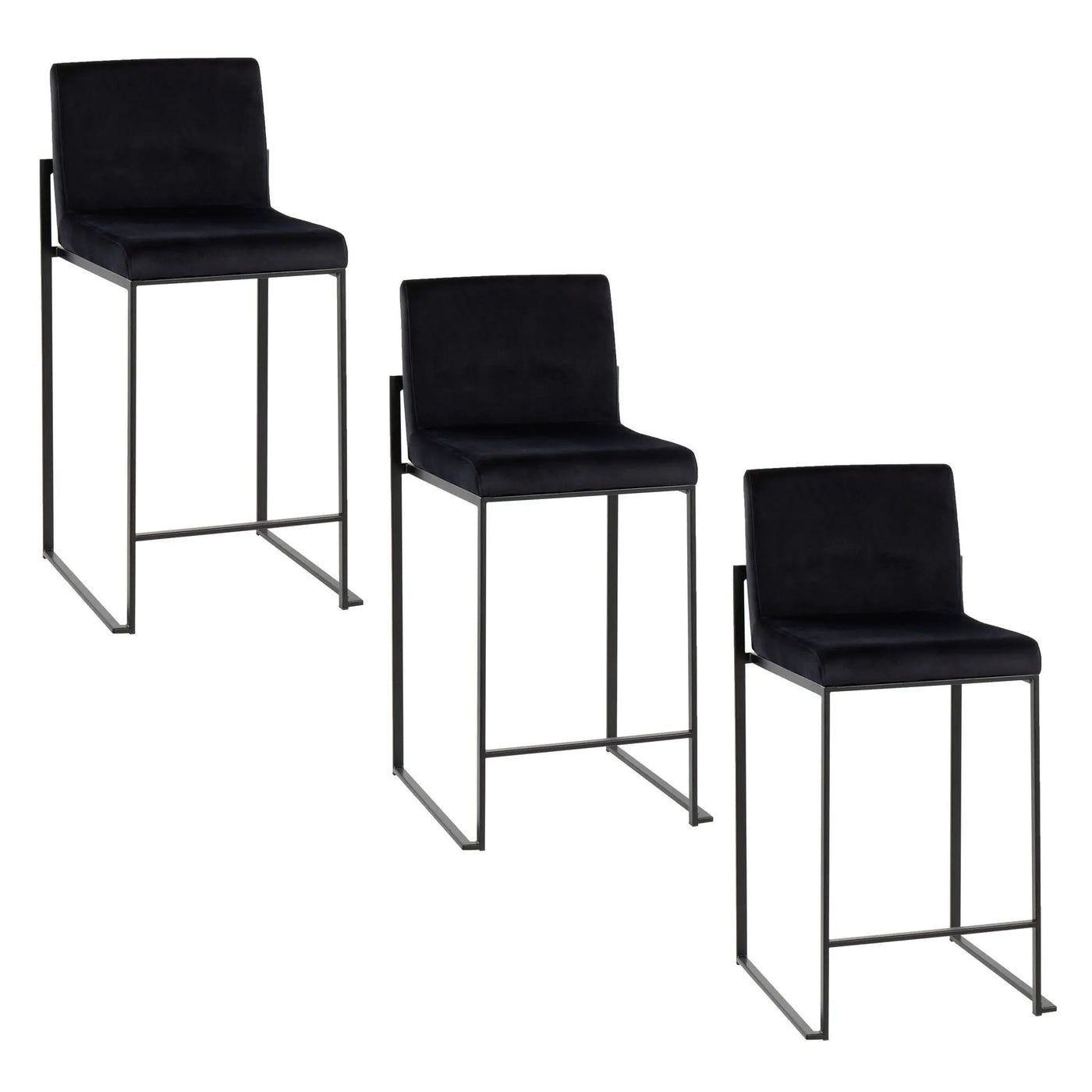 Fuji - Contemporary Modern Elegance, High Back Counter Stool by HouseOfZazla