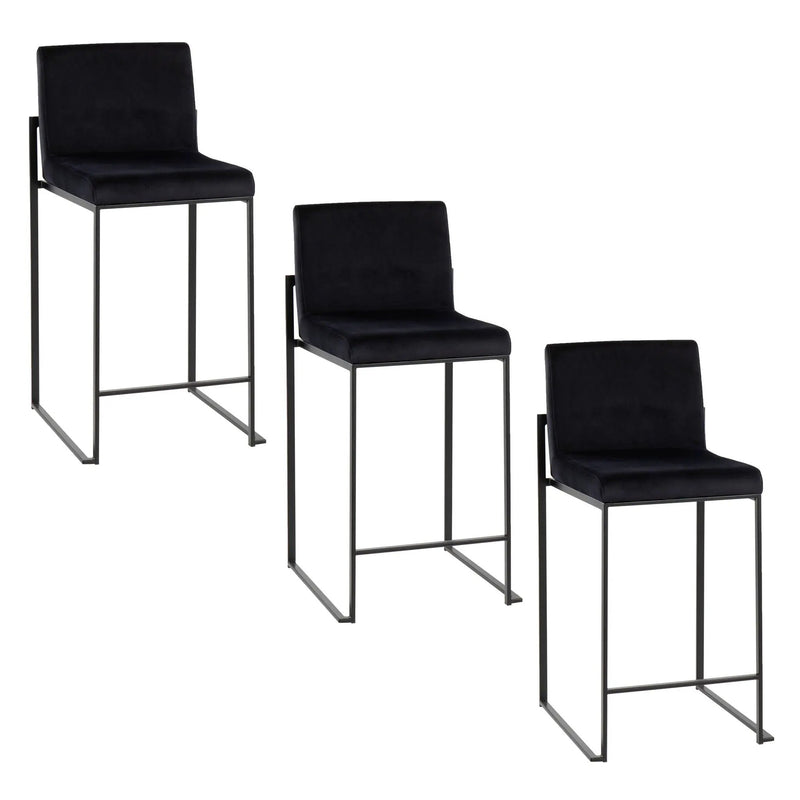 Fuji - Contemporary Modern Elegance, High Back Counter Stool by HouseOfZazla