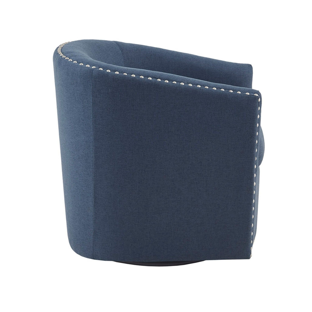 Luxurious Swivel Chair with 360 Degree Rotation and Nailhead Trim - Pearl Silver, photo 32 of 40