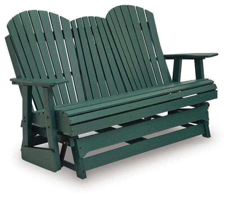 Shell Beach - Loveseat Glider - Green by Unique Piece Furniture