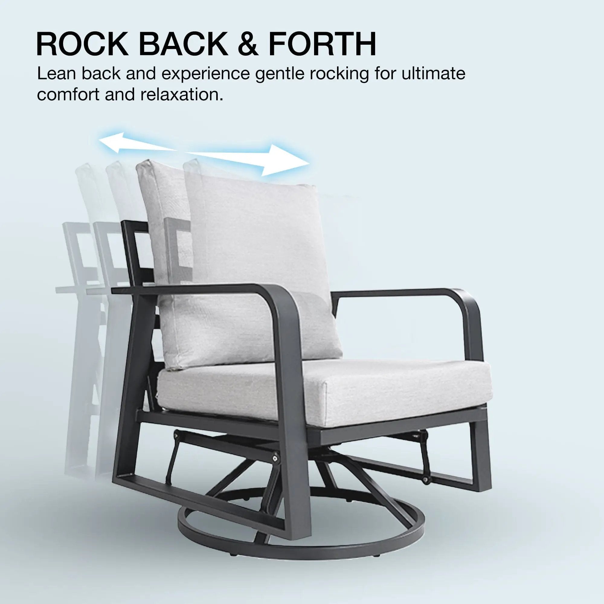 FR Aluminum Outdoor Sofa Swivel Seats by HouseOfZazla
